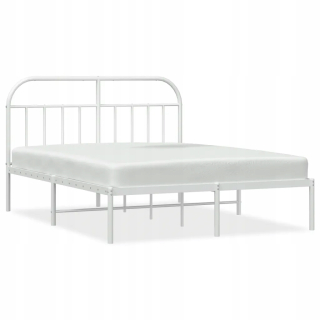 VidaXL Home kovová manželská posteľ 180x200 biela